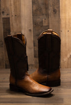 Cuadra - Panza De Avestruz Flame Miel Square Toe