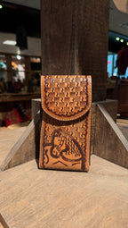 Brown Horse Head Phone Holder