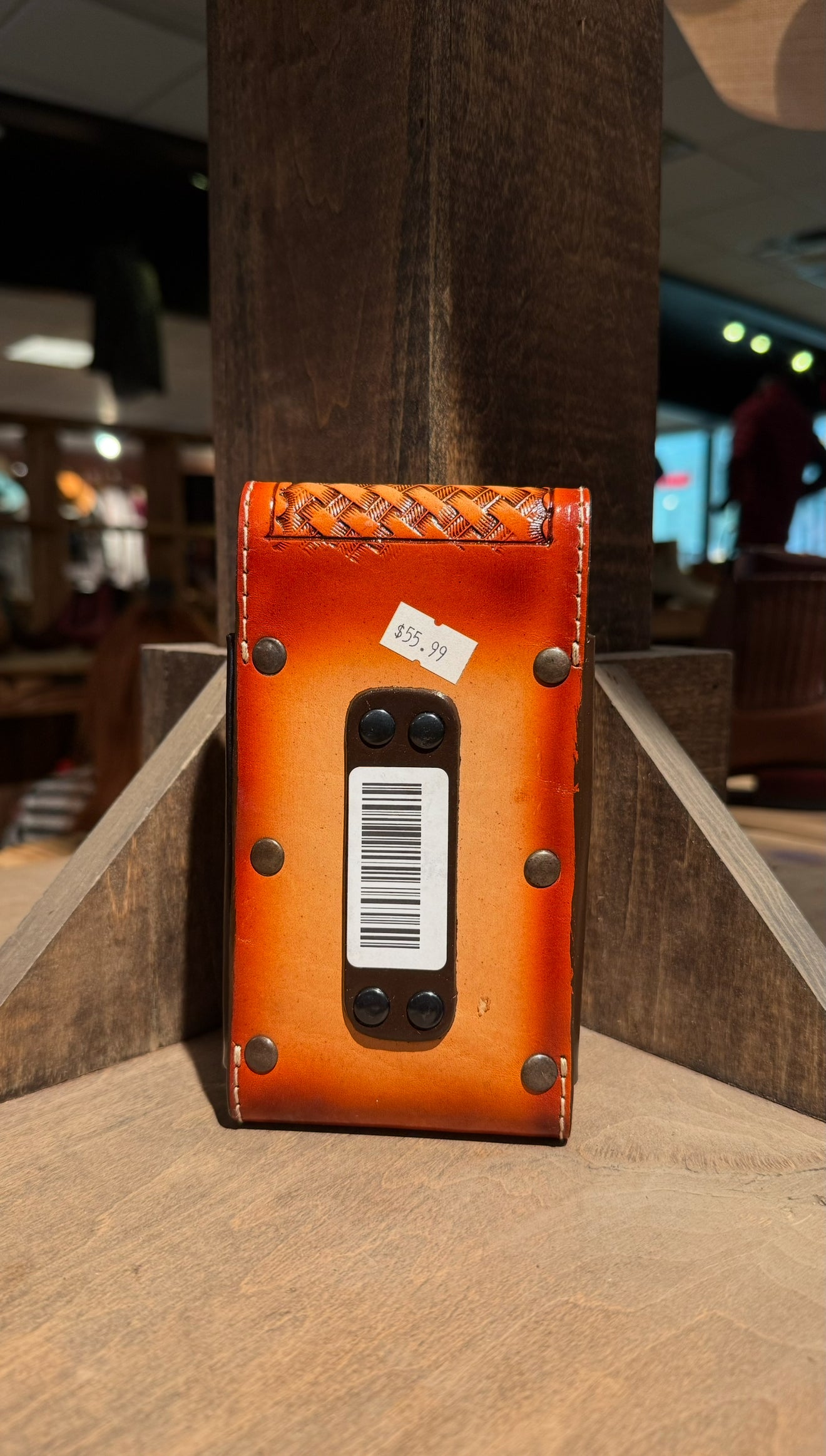 Crossed Horse Head Phone Holder