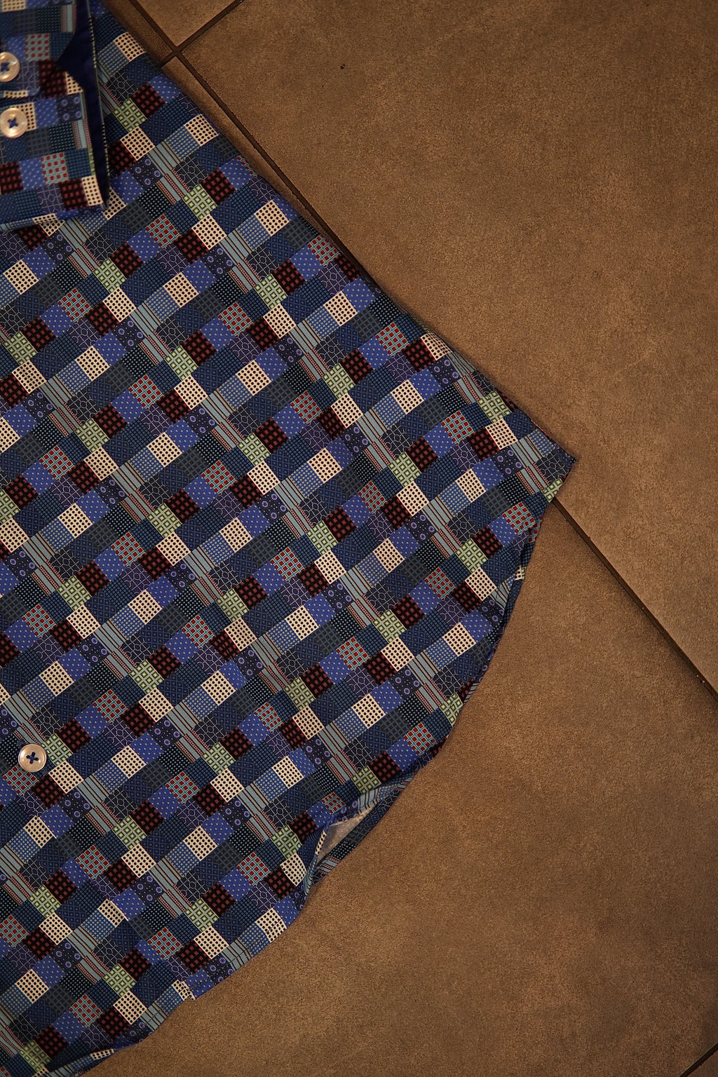 Men’s Printed Long Sleeve Button Up - Lablue Lab