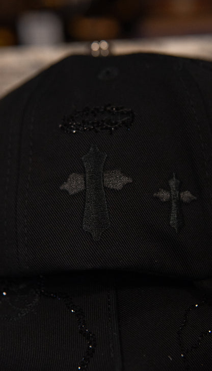 Kevin Hats Snapback Cap Black Crosses / Cruzes Negra
