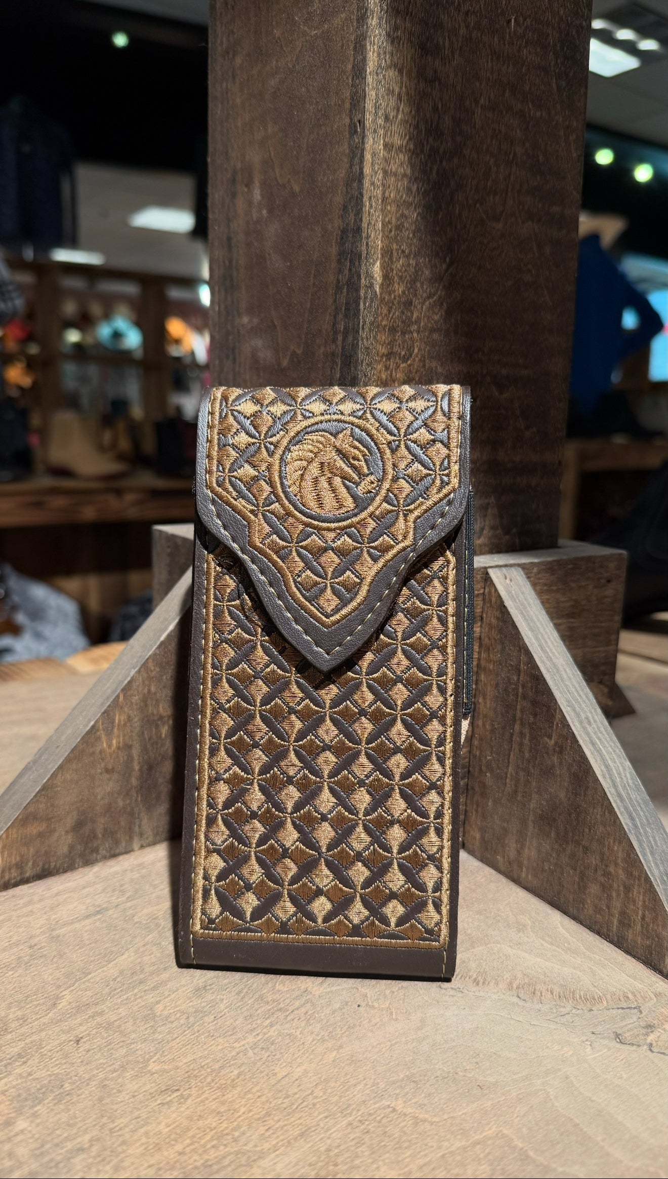 Brown Horse Sphere Phone Holder