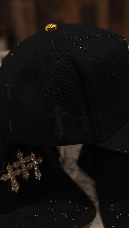 Kevin Hats Snapback Cap Gold Crosses / Cruzes Oro