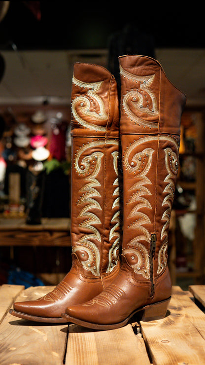 Athiri Ladies Montana Cafe Snip Toe Boots