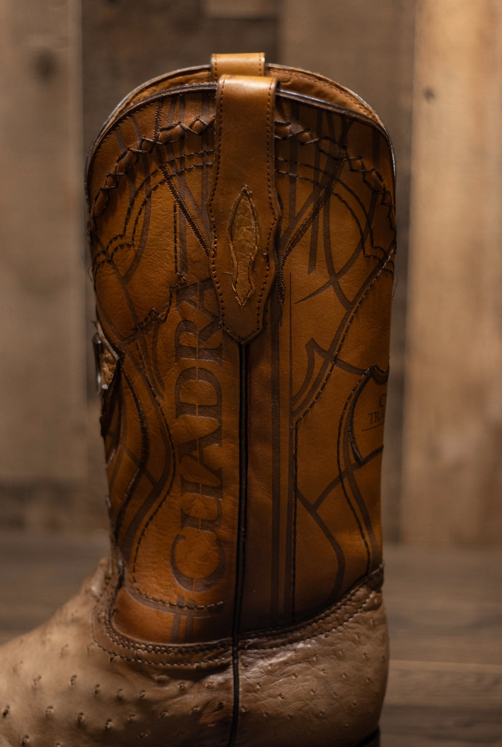 Cuadra - Avestruz Flame Orix Square Toe Boots