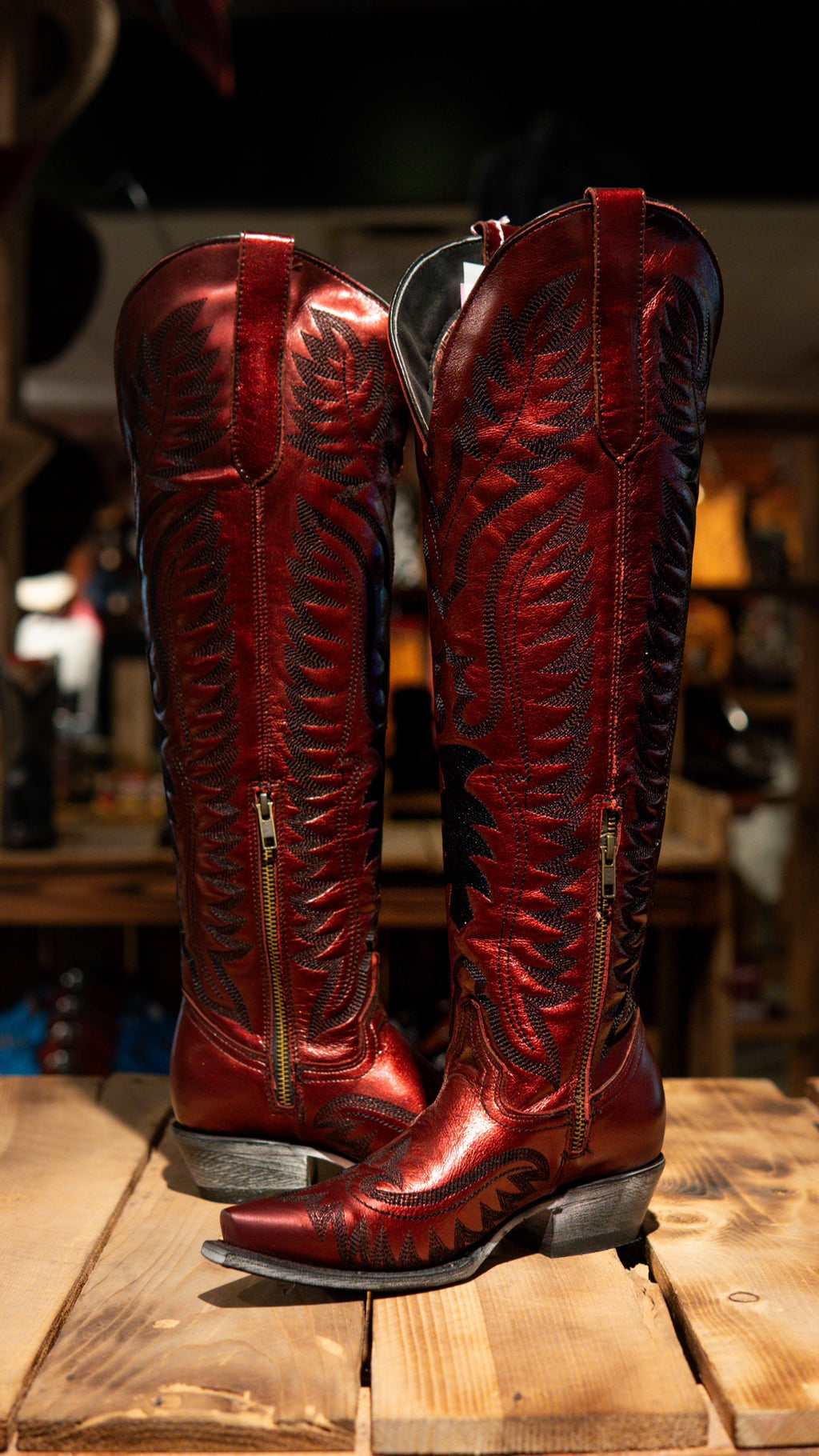 Athiri Ladies Venus Vino Snip Toe Boots