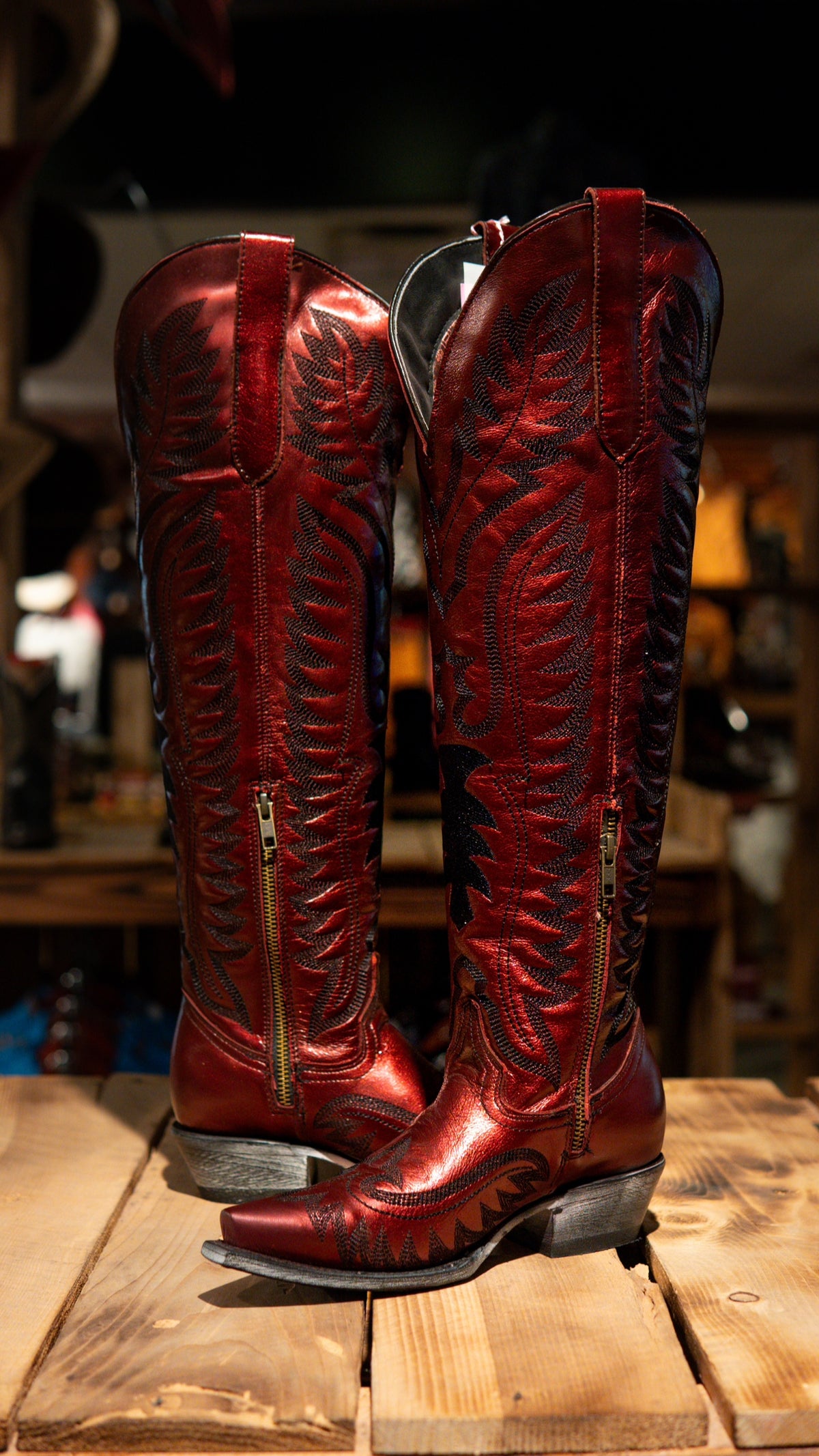 Athiri Ladies Venus Vino Snip Toe Boots