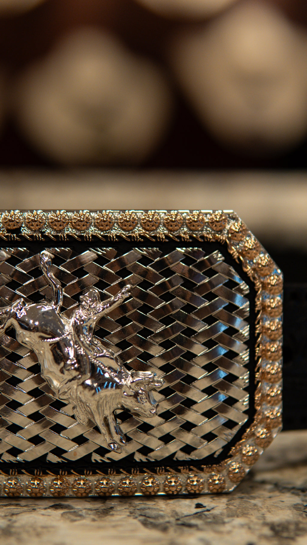 Bull Rider Billet Square Western Buckle