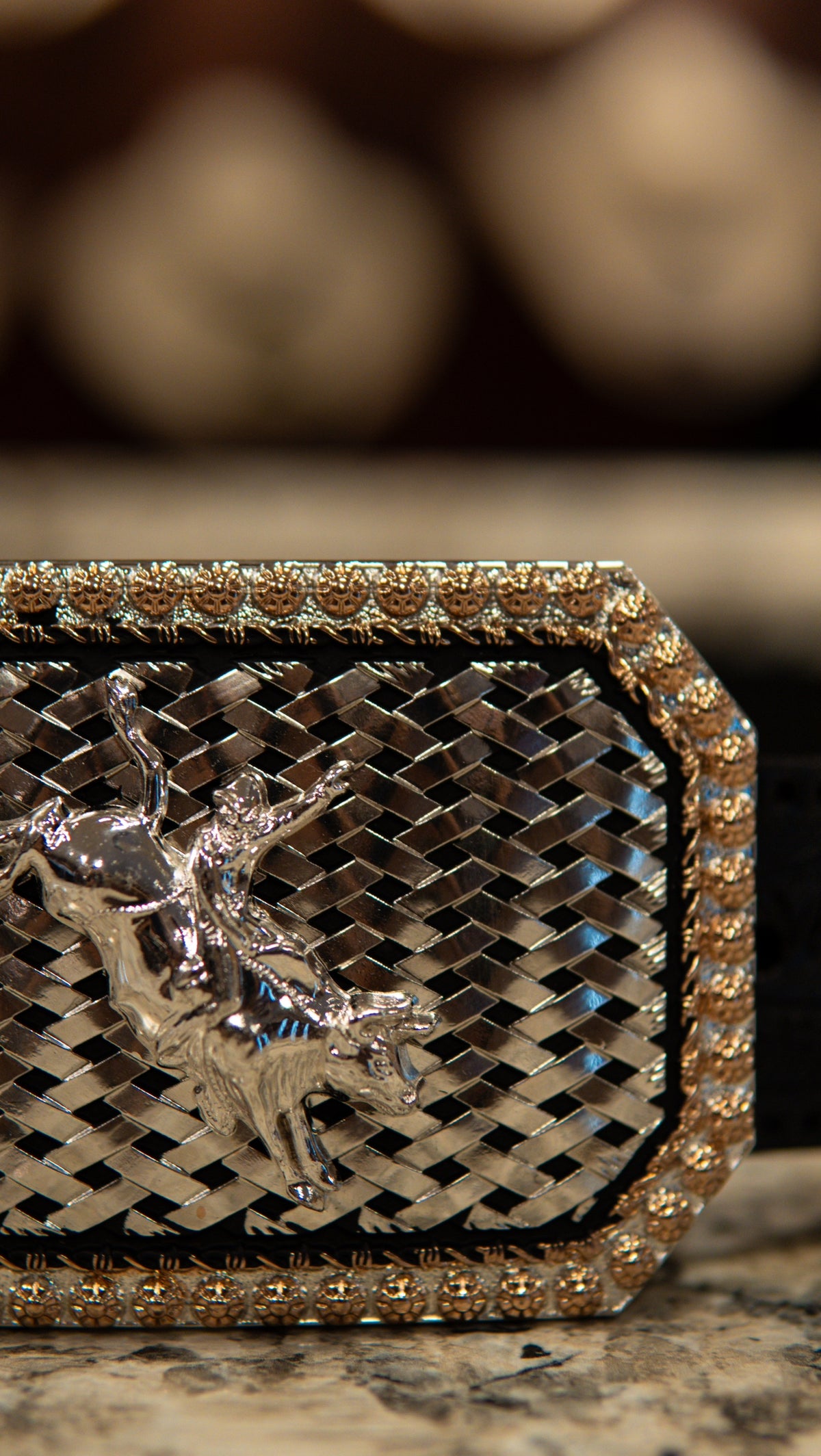 Bull Rider Billet Square Western Buckle