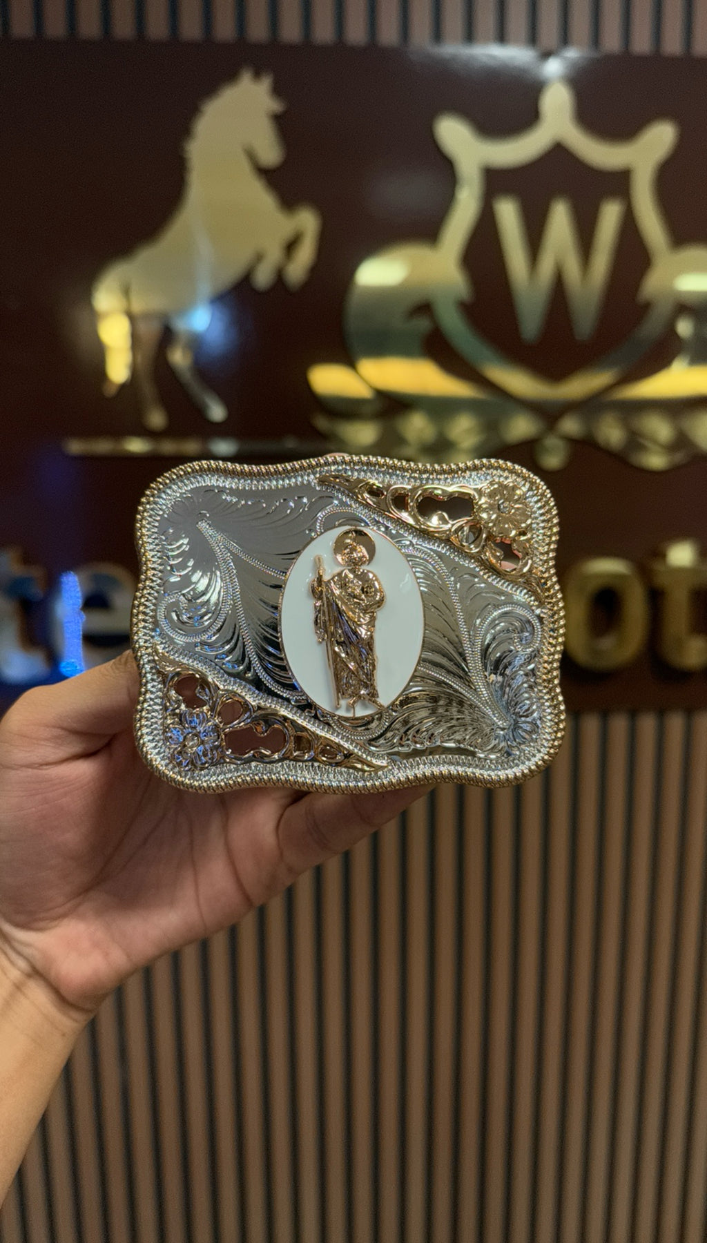 San Judas Organic Silver Buckle