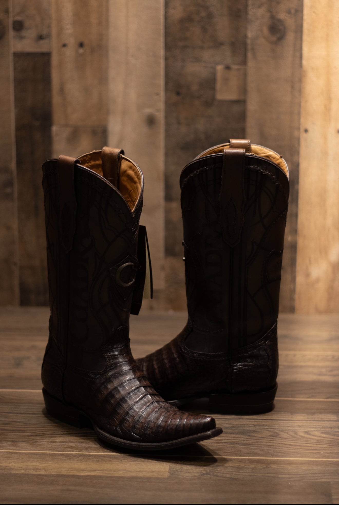 Cuadra - Caiman Belly Lumber Moka Snip Toe