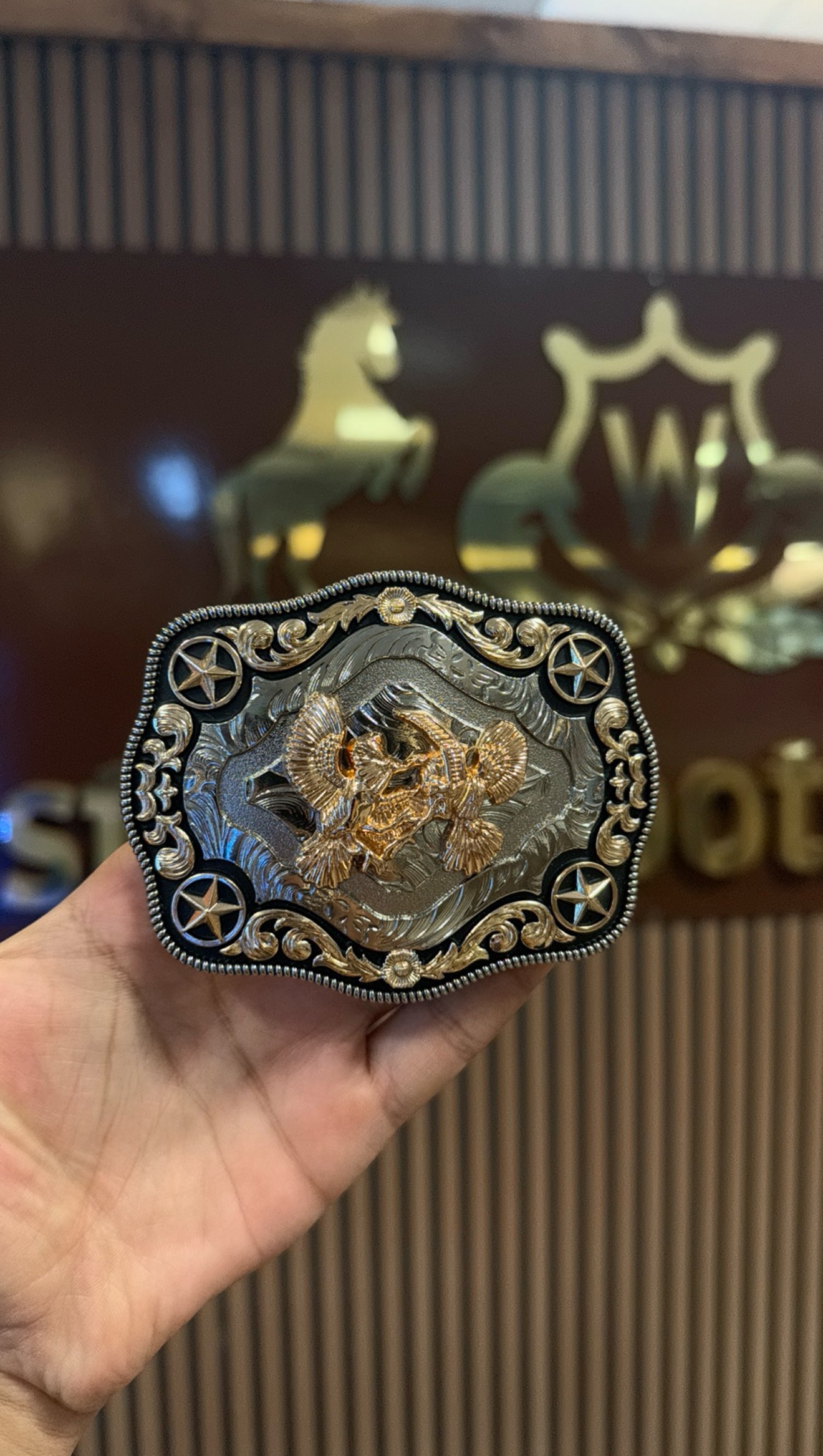 Rooster Vengeance Fight Buckle