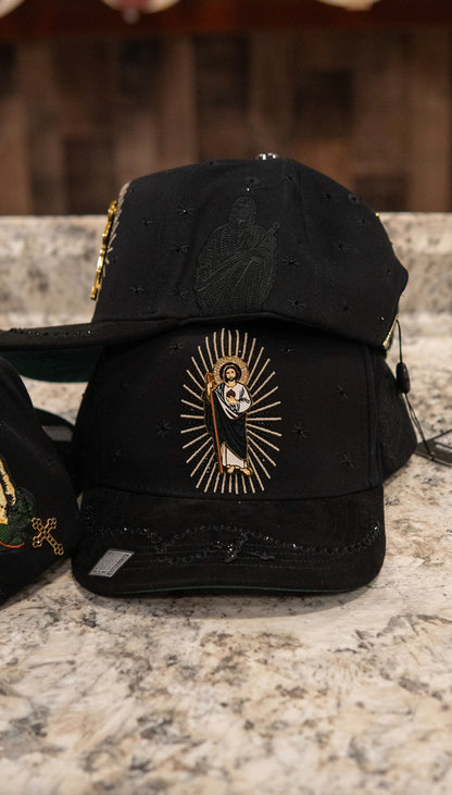Bigg Boss Snapback Cap San Judas Black Chrystal