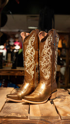 Athiri Ladies Liga Bronce Snip Toe Boots