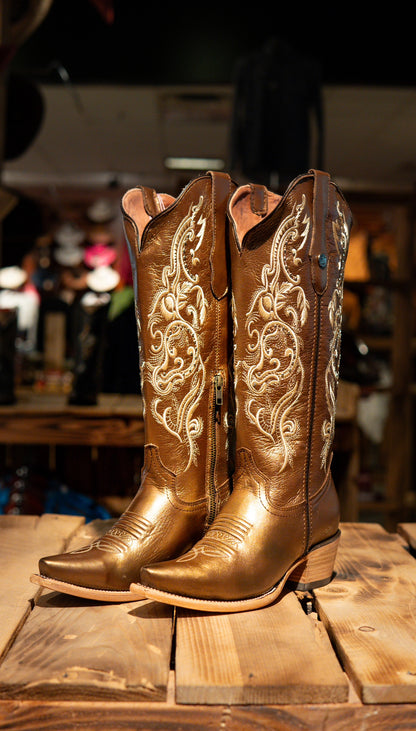 Athiri Ladies Liga Bronce Snip Toe Boots