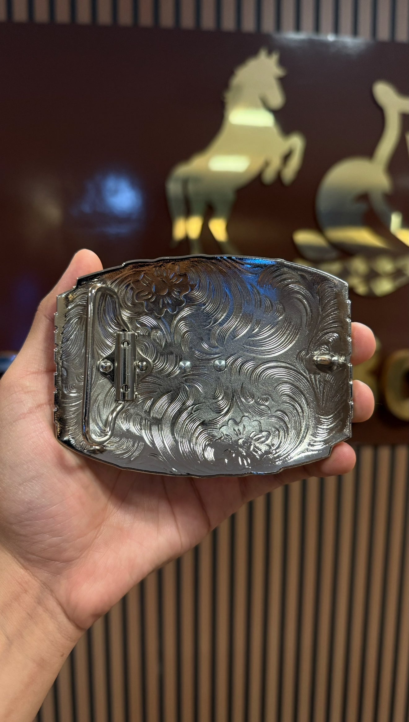 Virgin Mary Patriot Buckle