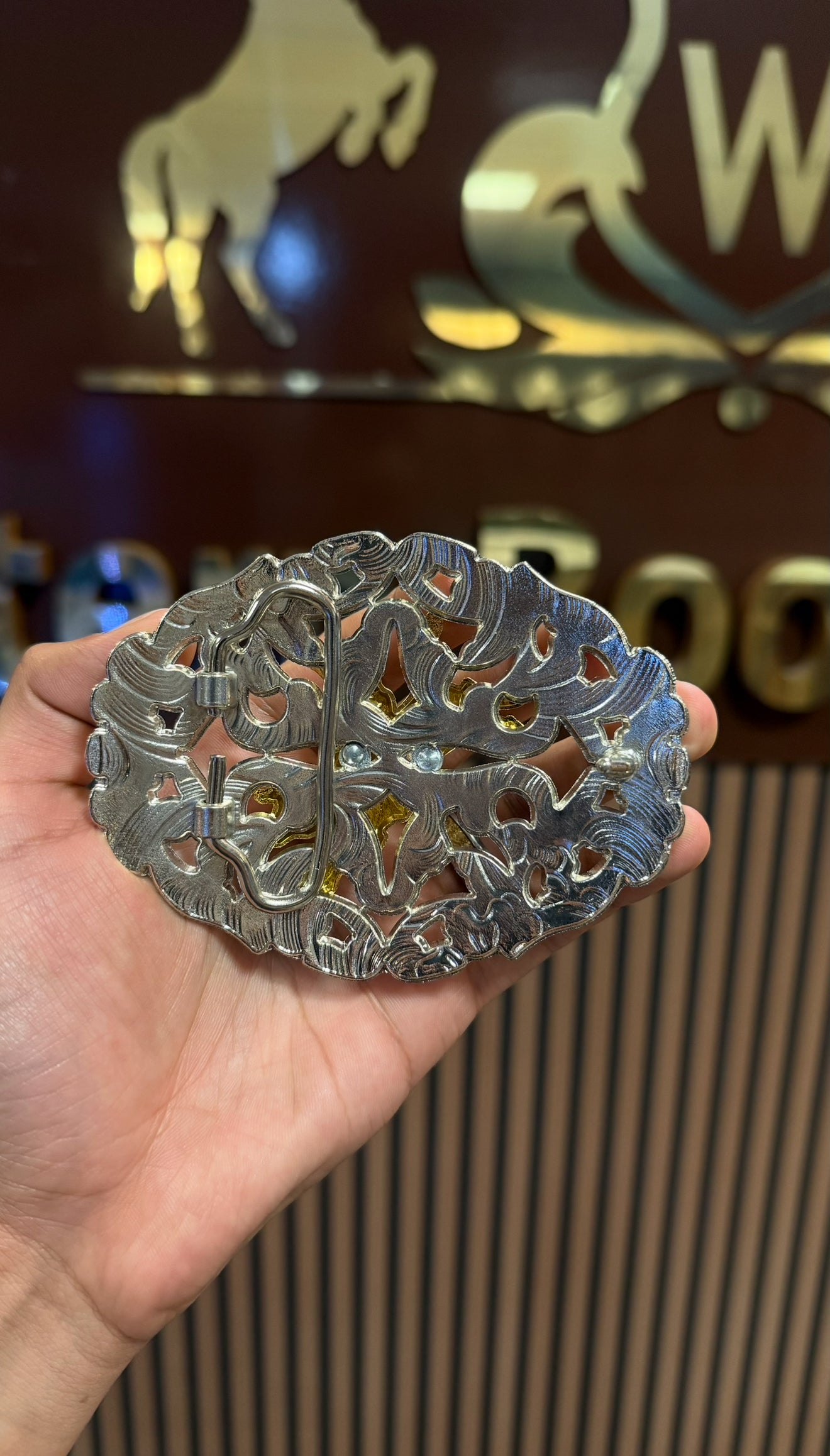 Bull Rider Competition Silver Buckle