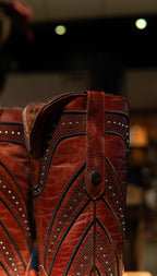 Athiri Ladies Montana Cognac Snip Toe Boots