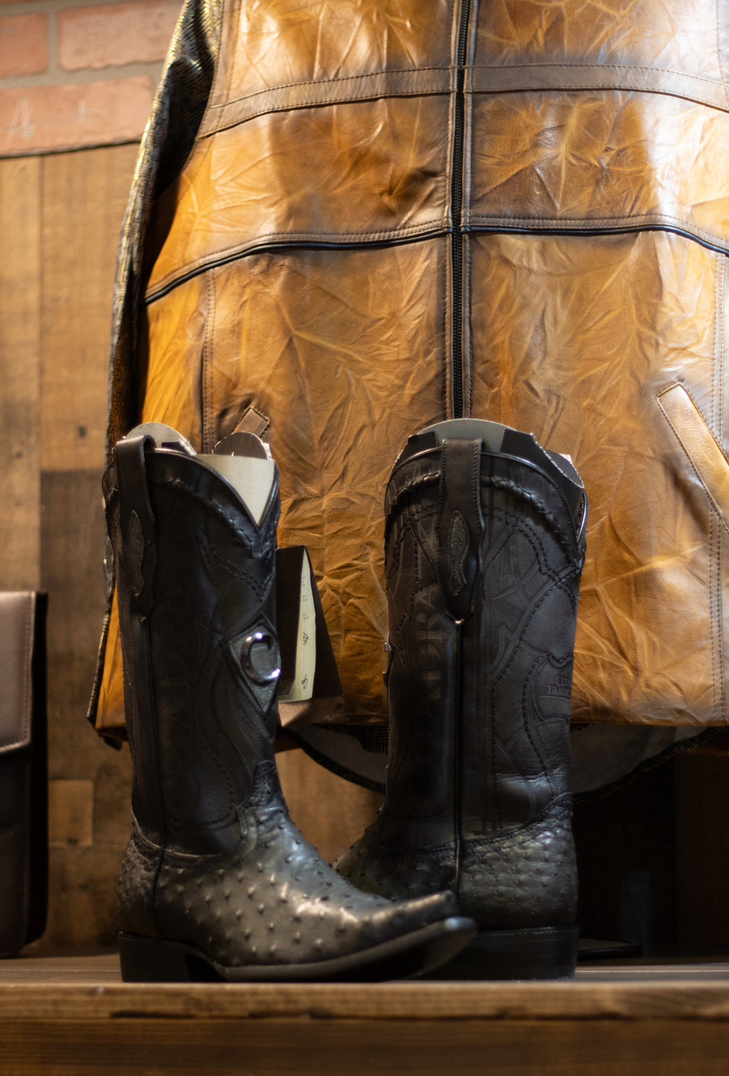 Cuadra - Avestruz Flame Gris Snip Toe 3Z1OA1