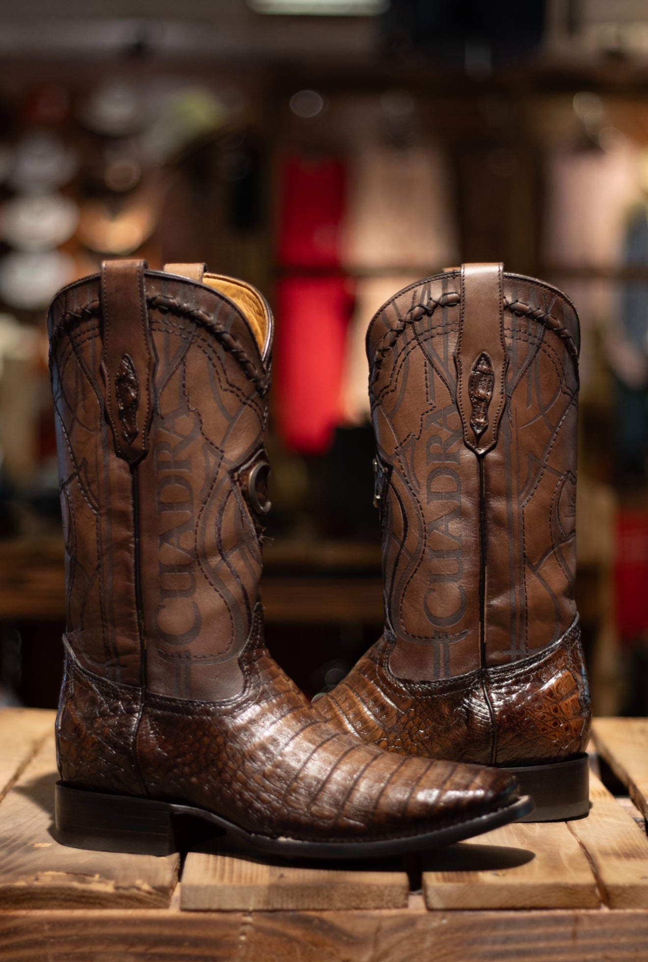 Cuadra - Caiman Belly Porto Maple Square Toe 3Z1OFY