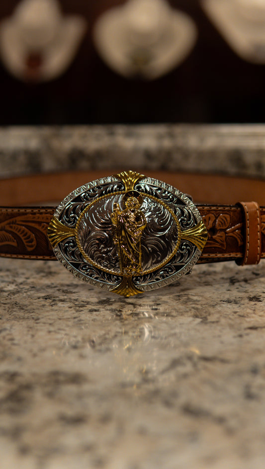 San Judas Emperor Sphere Western Buckle