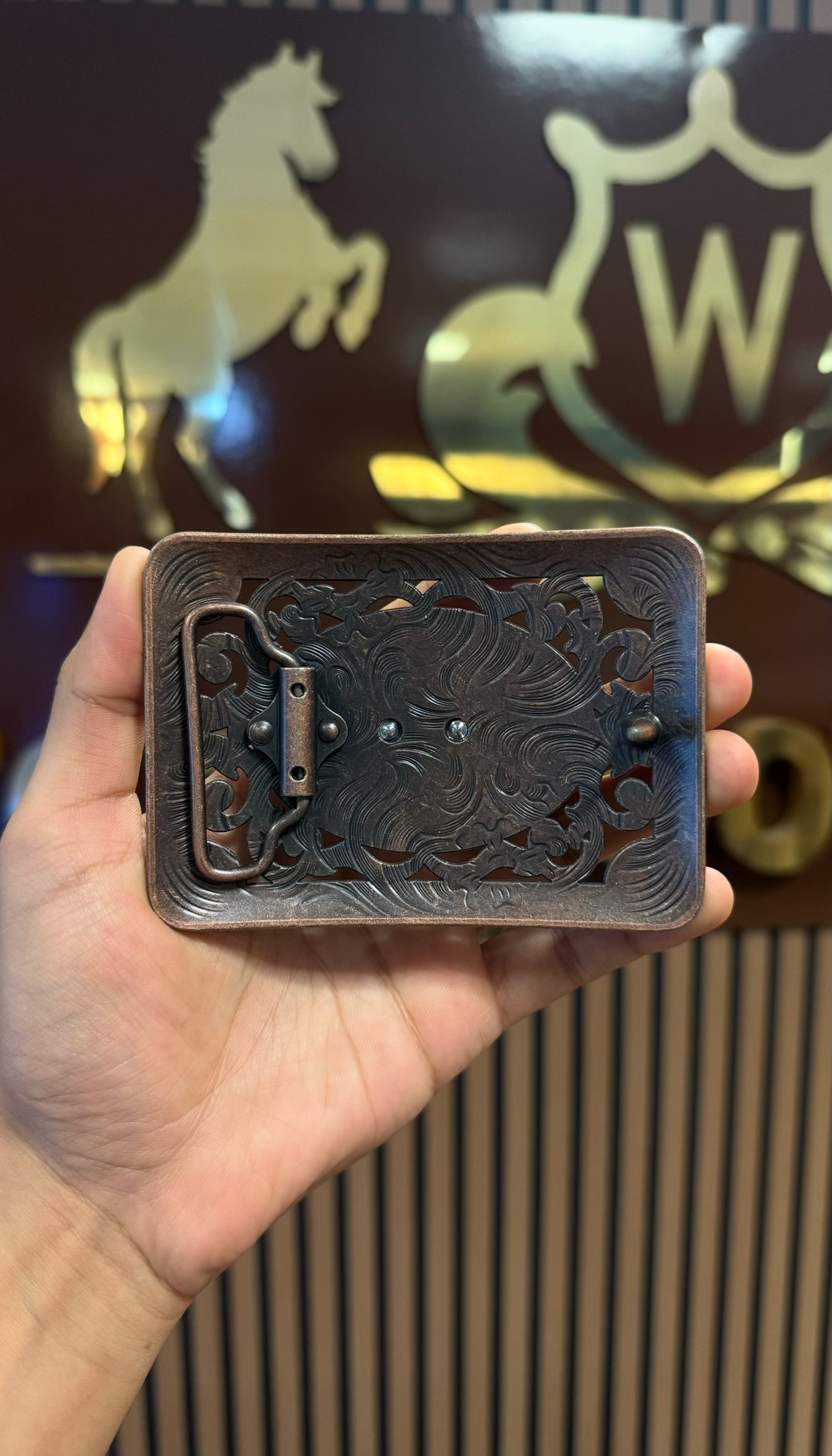 Horse Copper Redemption Buckle