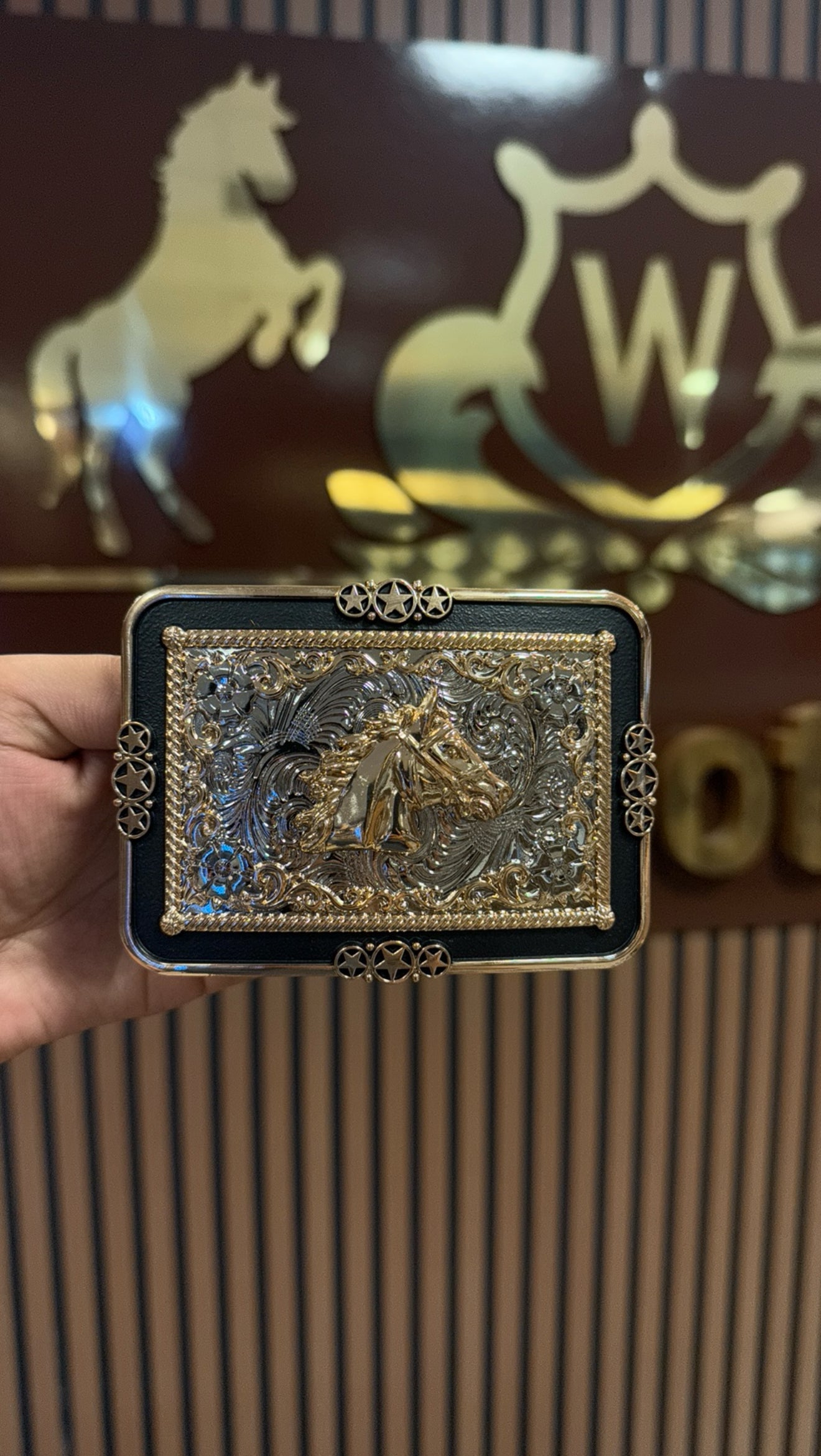 Horse Head Patriot Buckle