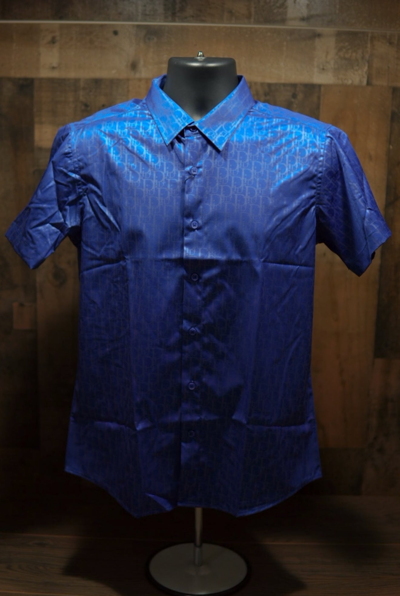 Men’s Short Sleeve Button Up - Royal