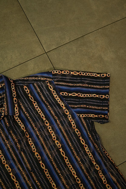 Men’s Moderno Short Sleeve Button Up “Suav Chain”