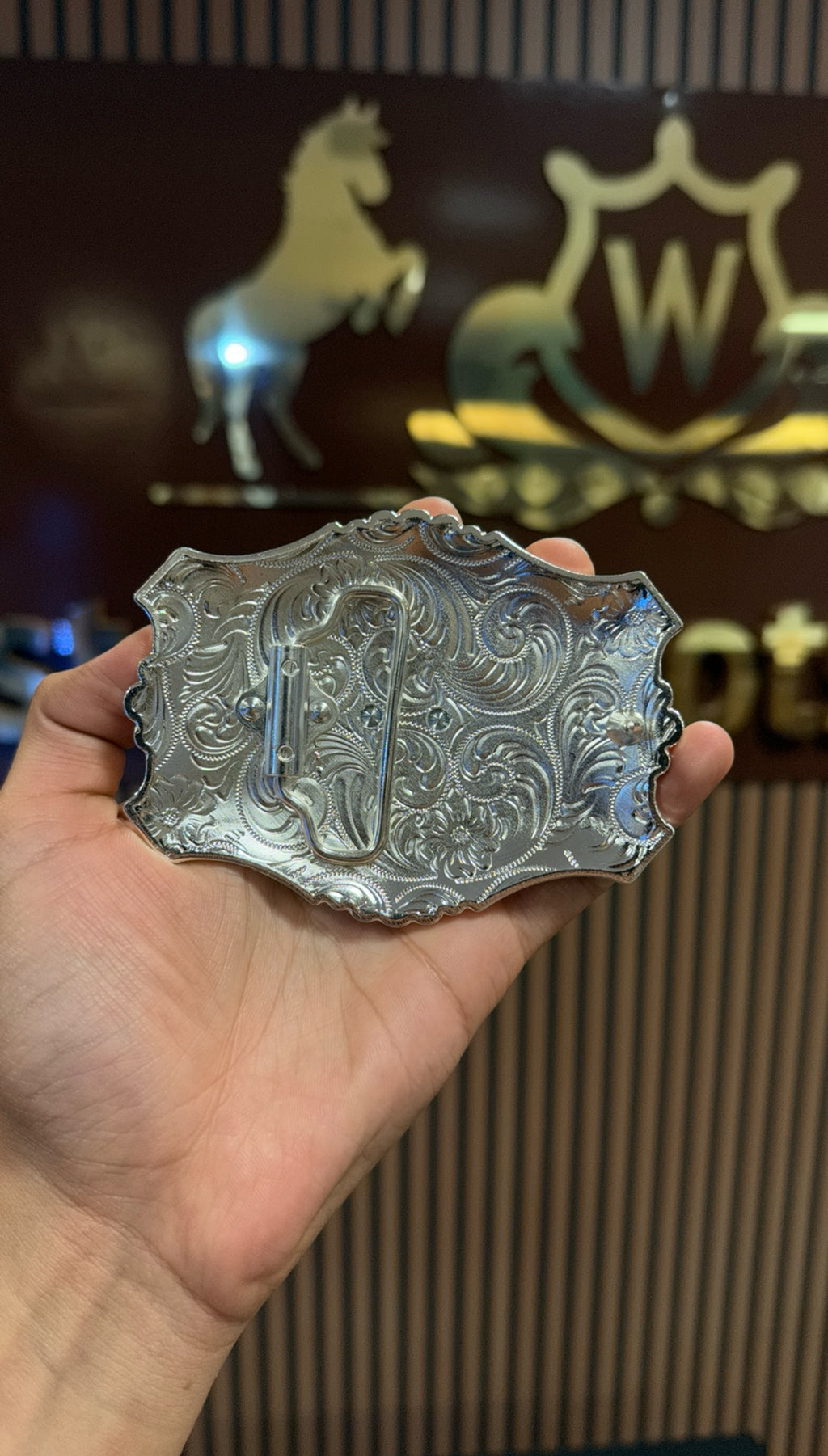 Long Horn Royal Gold Buckle
