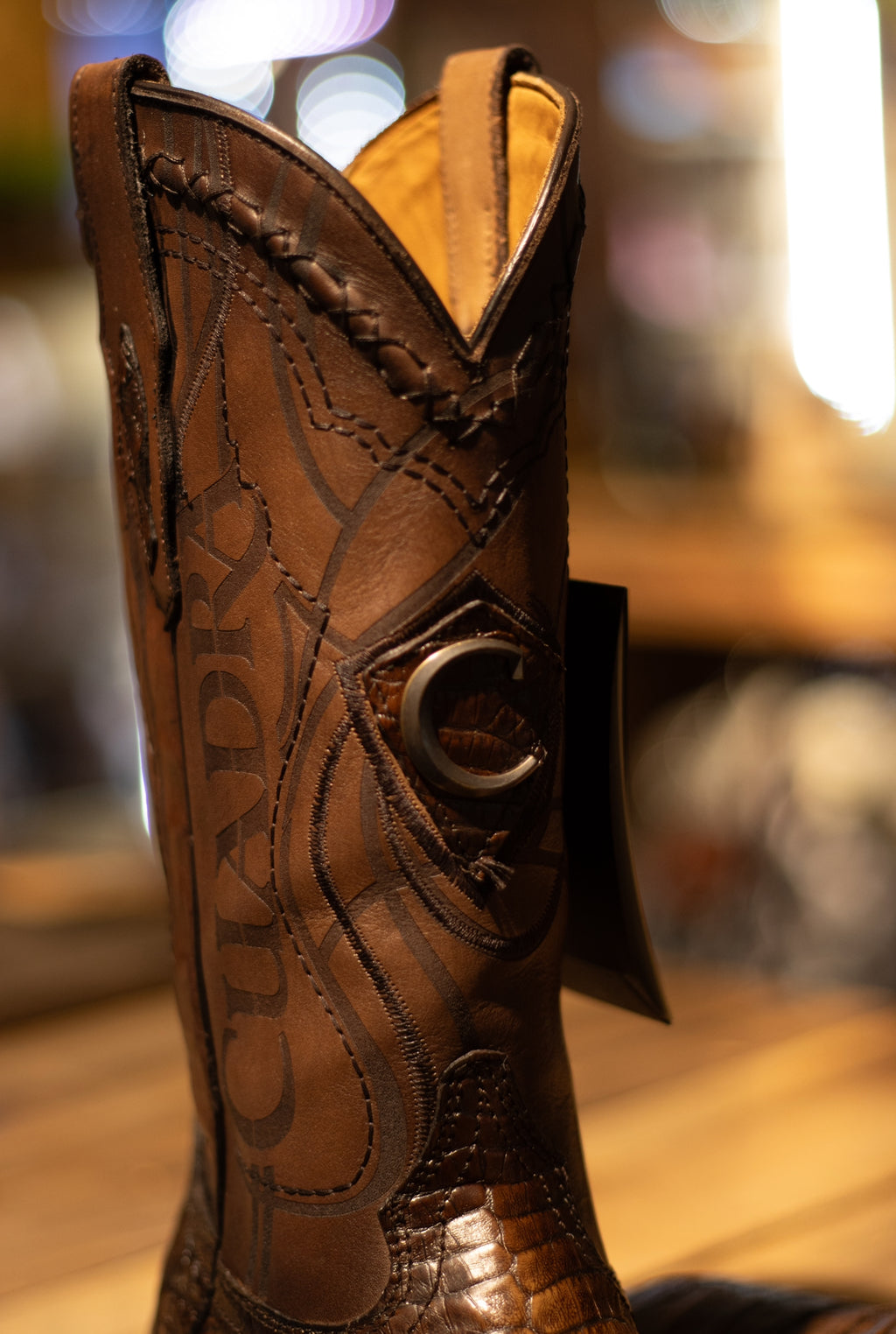 Cuadra - Caiman Belly Porto Maple Square Toe 3Z1OFY