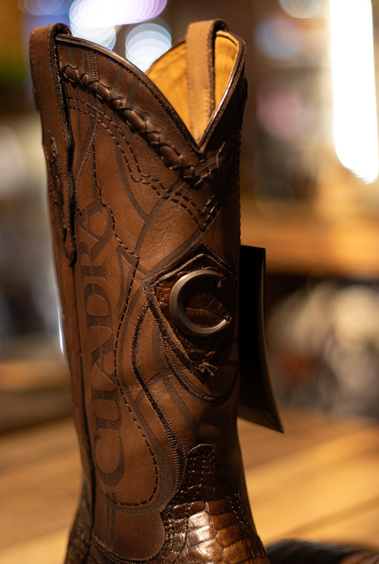 Cuadra - Caiman Belly Porto Maple Square Toe 3Z1OFY