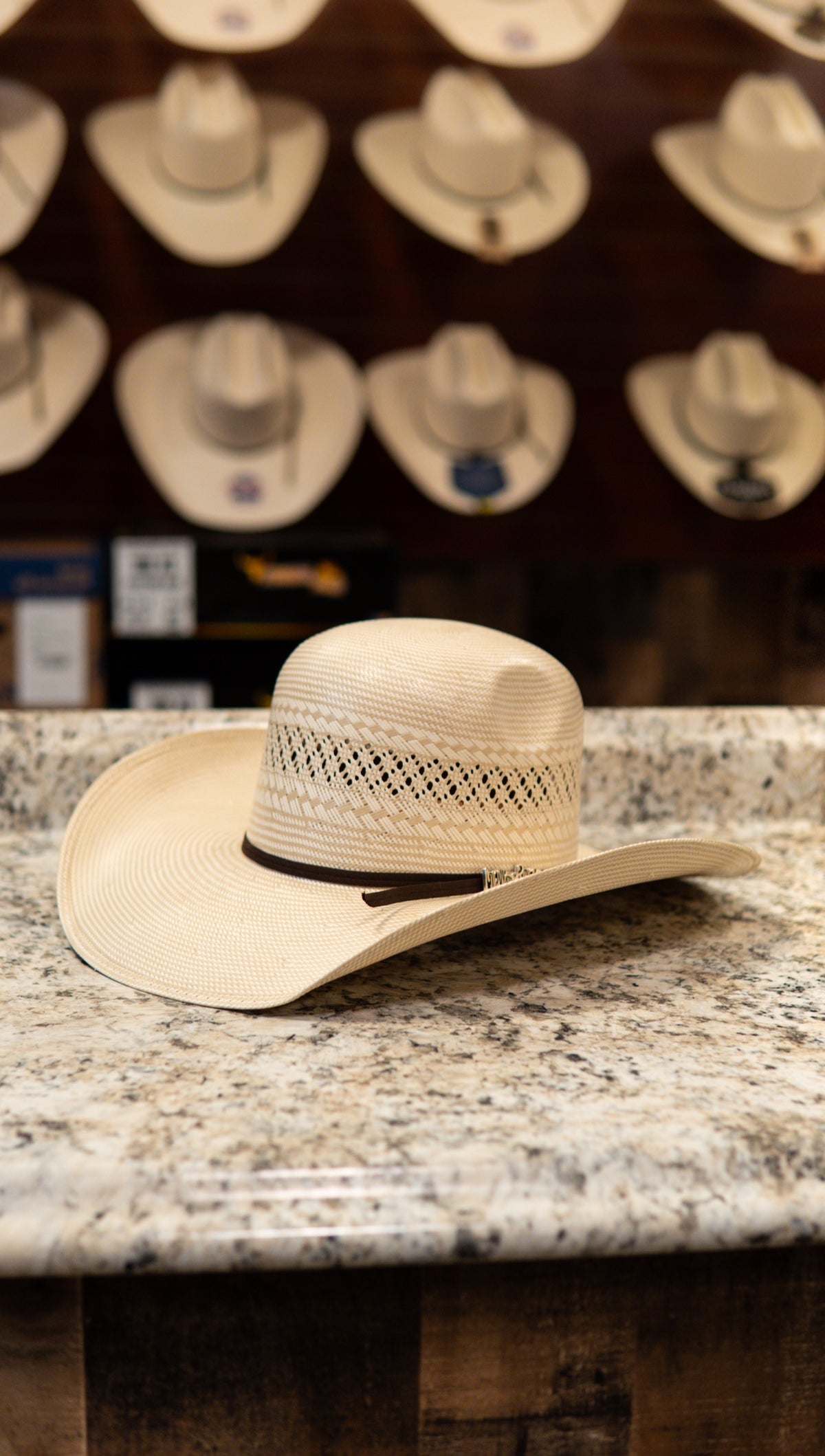 Cuernos Chuecos Sombrero Hat 100X “Gus” Wide Brim Rounded Top Hat