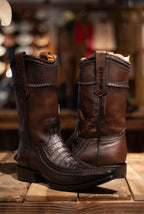Cuadra - Caiman Belly Paris Cafe Narrow Square Toe 1B1AFC