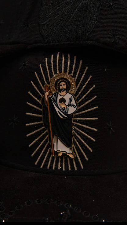 Bigg Boss Snapback Cap San Judas Black Chrystal