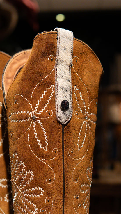 Athiri Ladies Pelo Pinto Cafe Snip Toe Boots