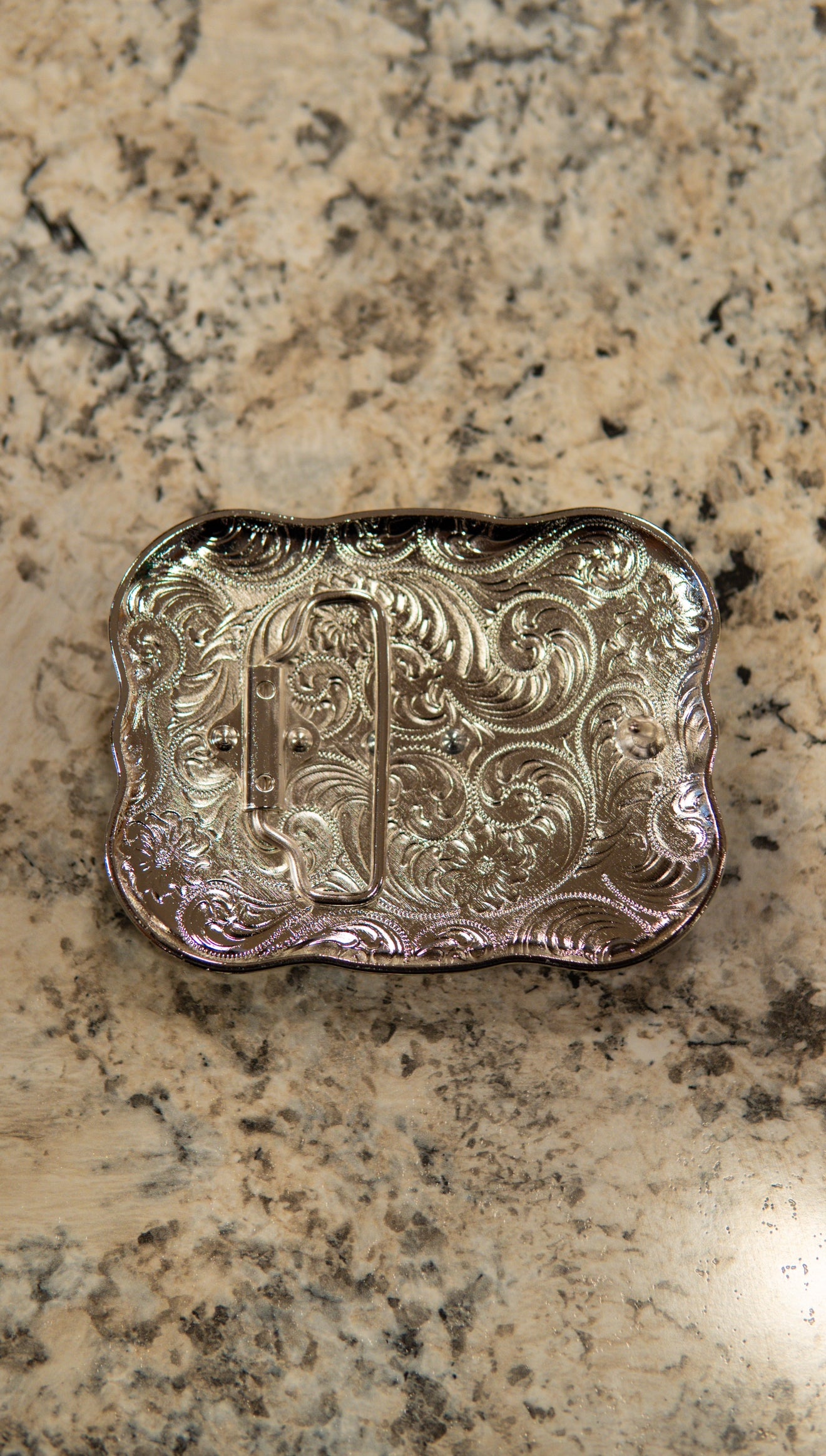 Virgin Mary Doble Rounded Square Western Buckle