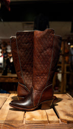 Athiri Ladies Cavalier Choco Round Toe Boots