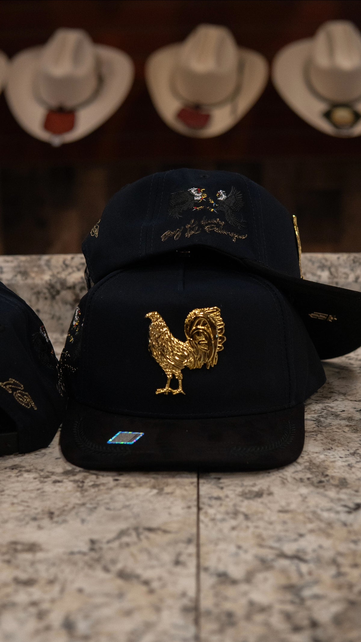 Bigg Boss Snapback Cap Golden Gallo Navy