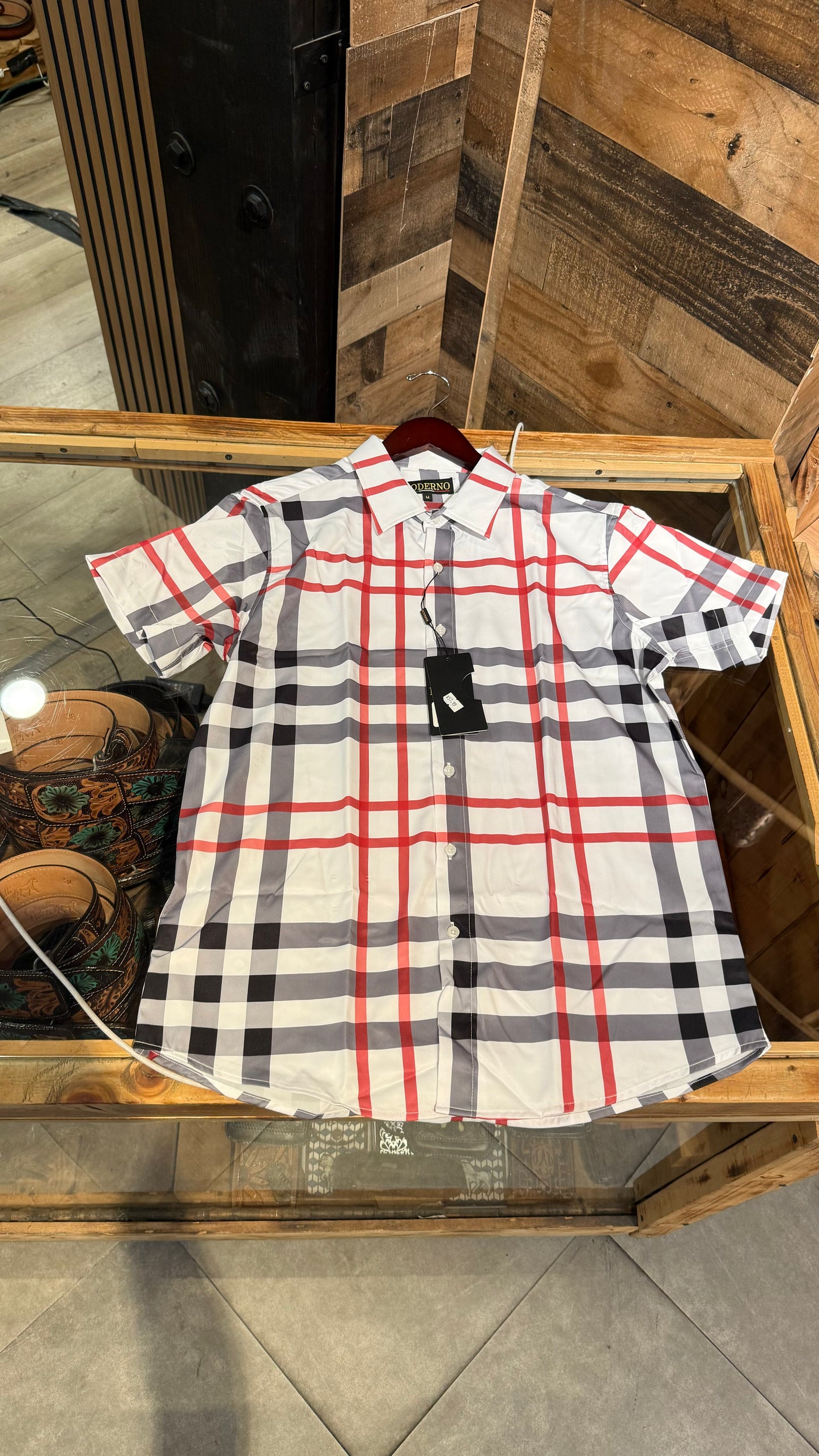 Men’s Polo Button Up “Black Square”