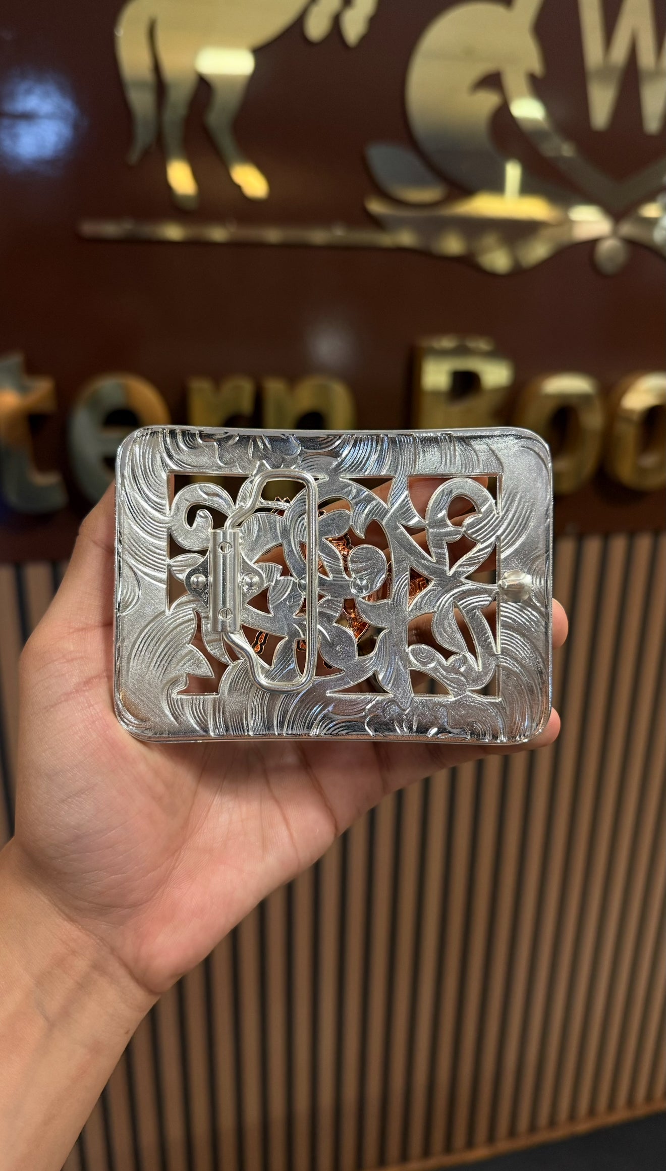 Running Horse Rose Gold Buckle