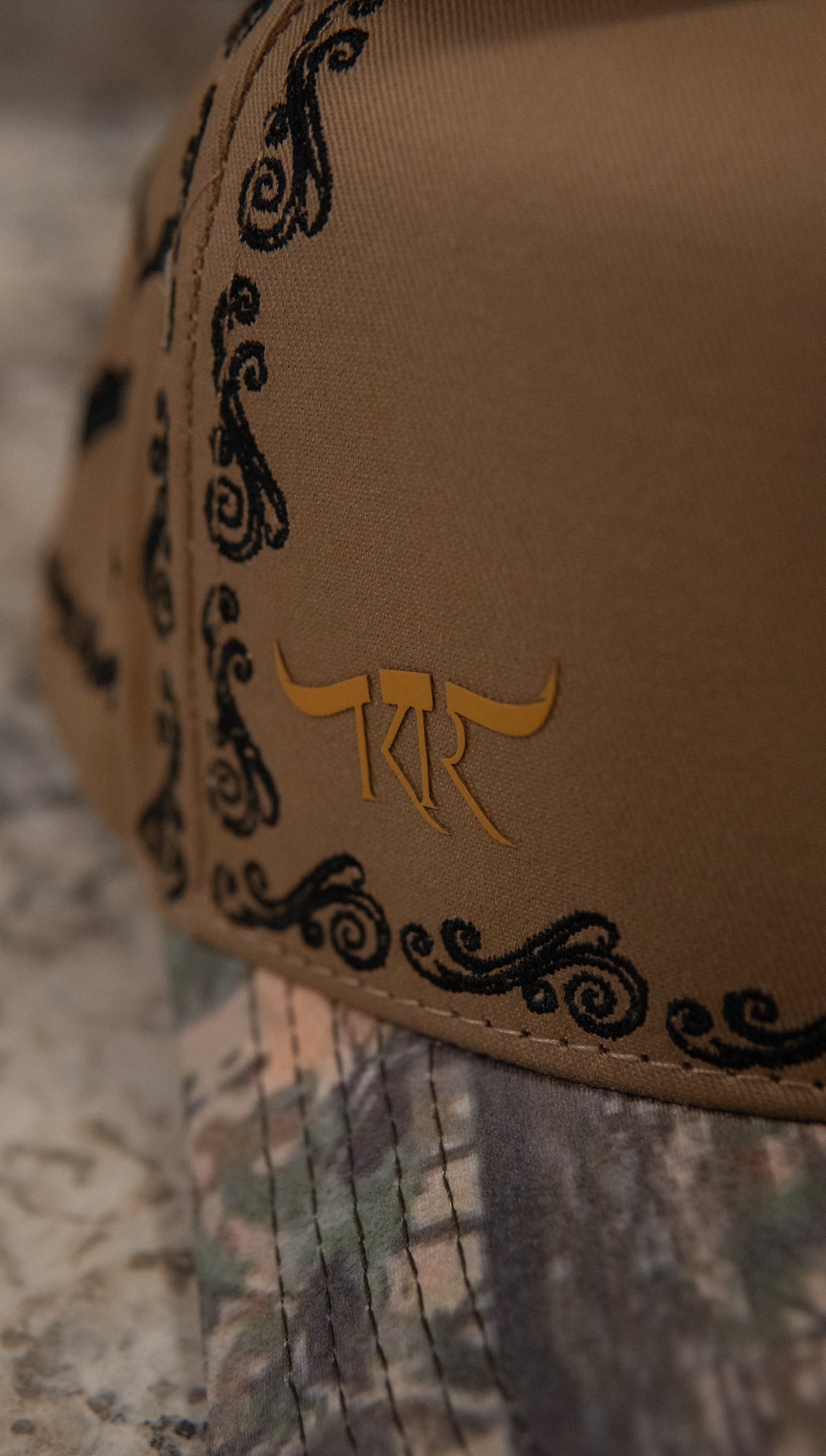 King Ranch Snapback Cap Camo Camel