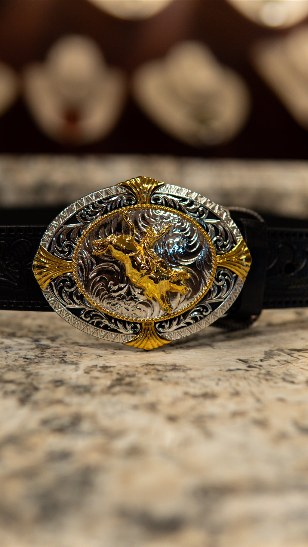 Bull Rider Sphere Western Buckle