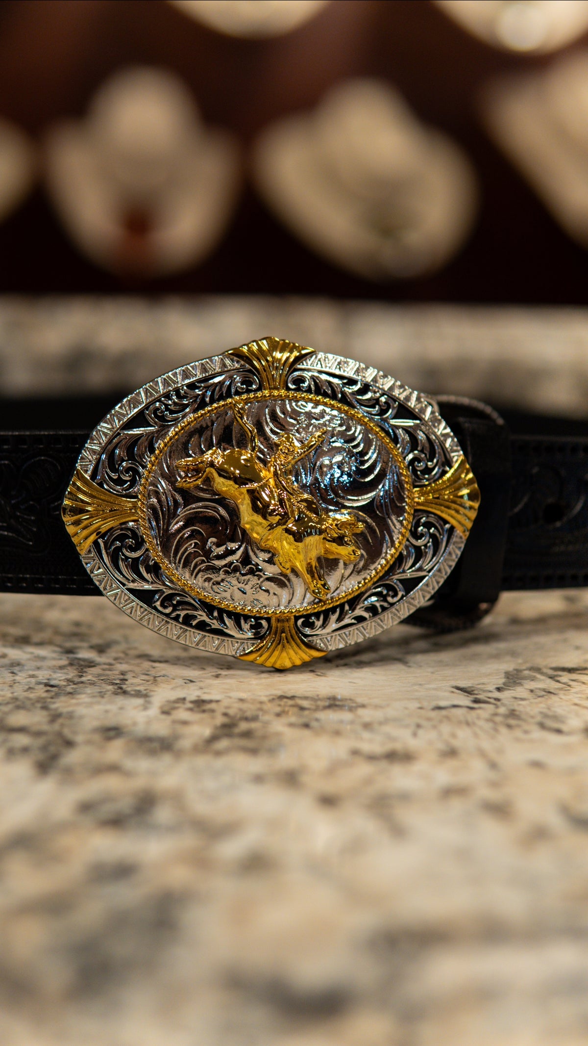 Bull Rider Sphere Western Buckle