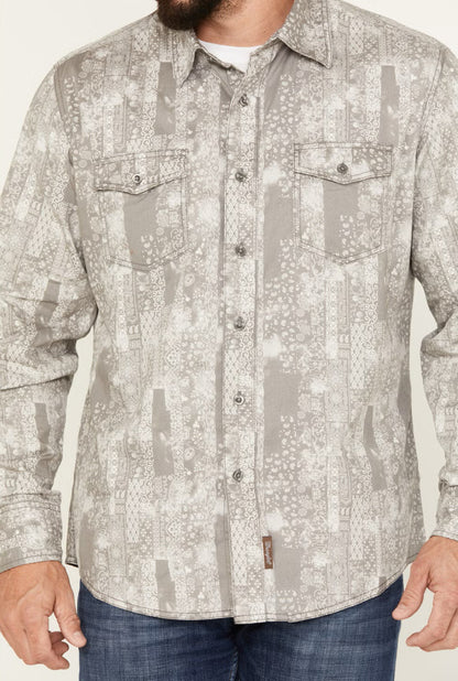 Wrangler Retro Button Up - Grey