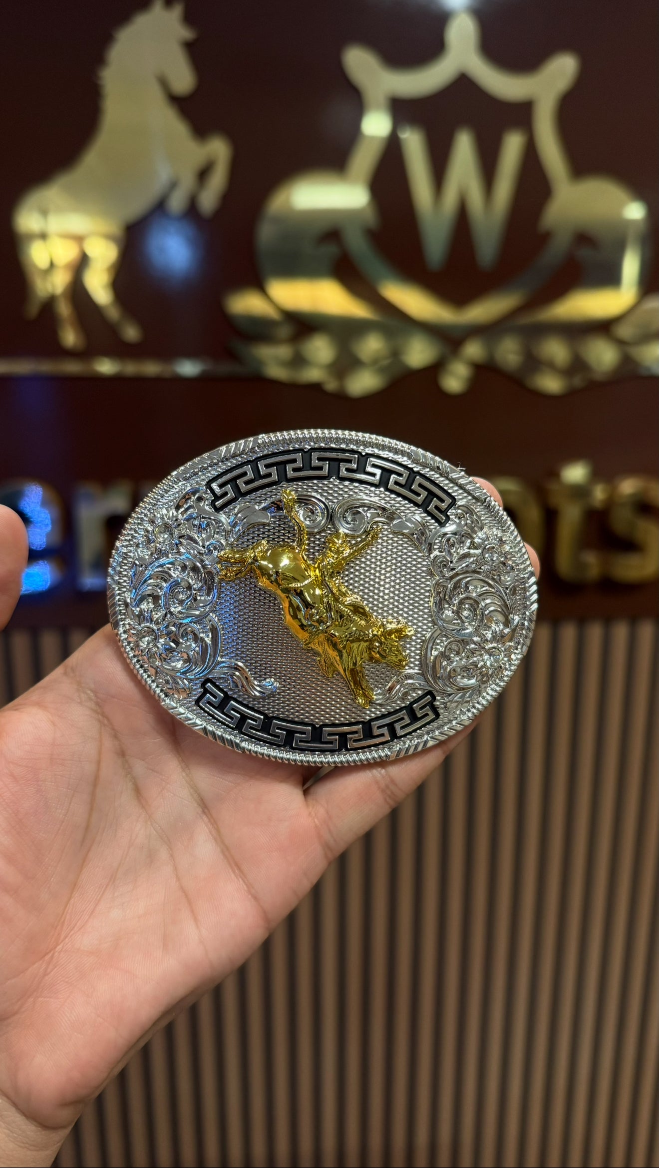 Bull Riding Italiano Buckle