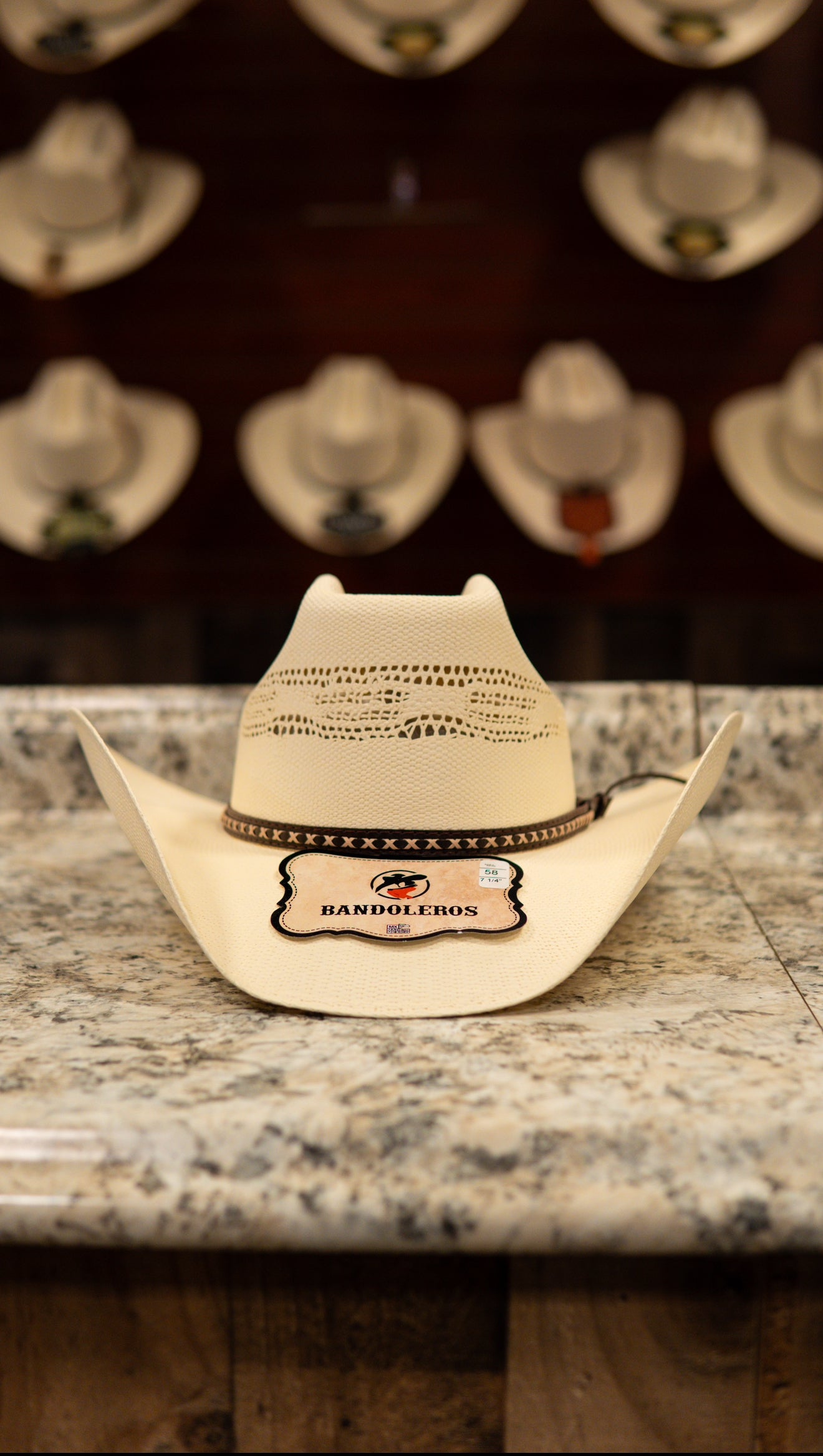 Bandolero Sombrero Straw 50X “Roper” Hat