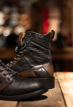 Cuadra - Tiburon Fusion Negro Round Toe Lace Up 3V05TI
