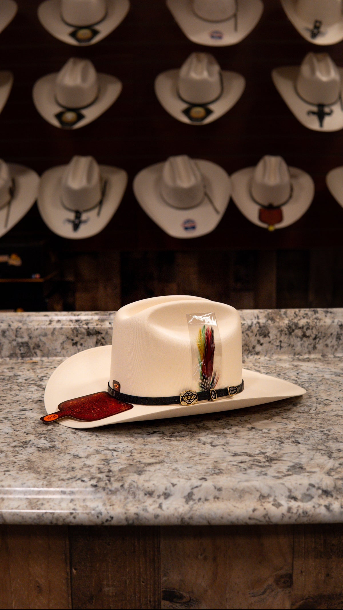 Tombstone Sombrero Chaparral 5,000x Palma Telar Fino