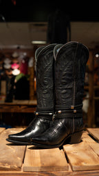 Athiri Ladies Tokio Black Snip Toe Boots